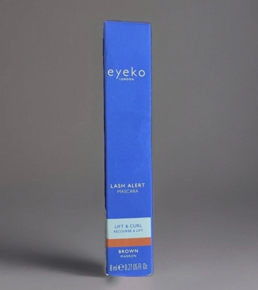 Eyeko Lash Alert Mascara Brown Lift & Curl - Infused with Caffeine and Biotin